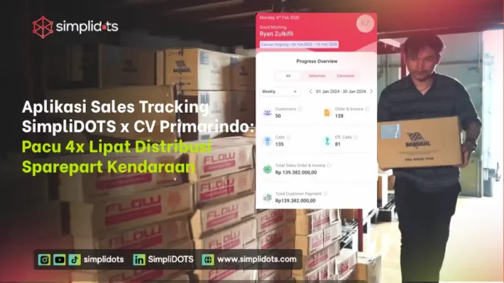 aplikasi sales tracking SimpliDOTS