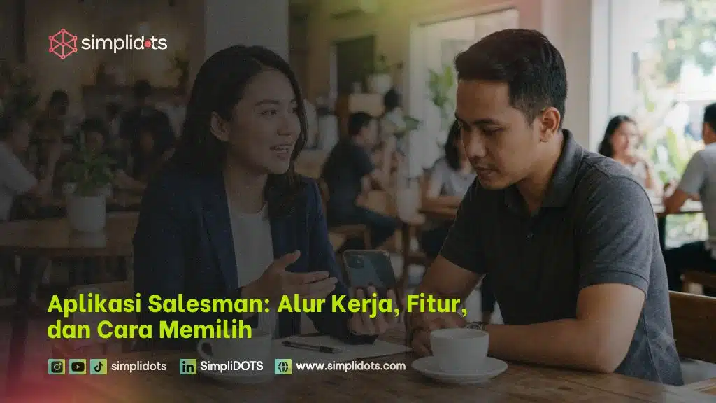 Salesman menggunakan aplikasi mobile untuk mengelola kunjungan outlet dan taking order